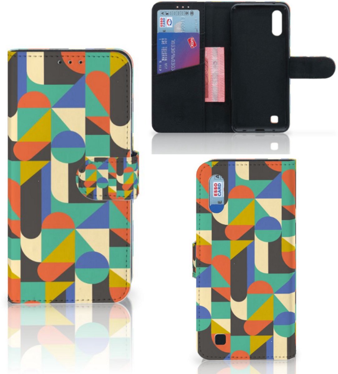 Boekhoesje voor Samsung Galaxy M10 Telefoon Hoesje Funky Retro