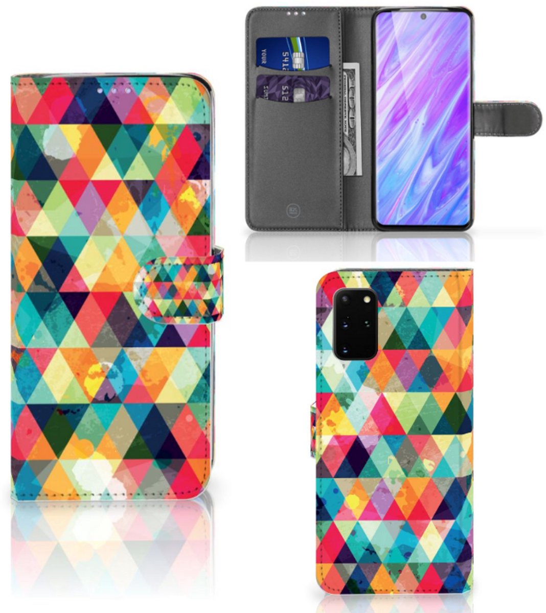 Samsung Galaxy S20 Plus Telefoon Hoesje Geruit