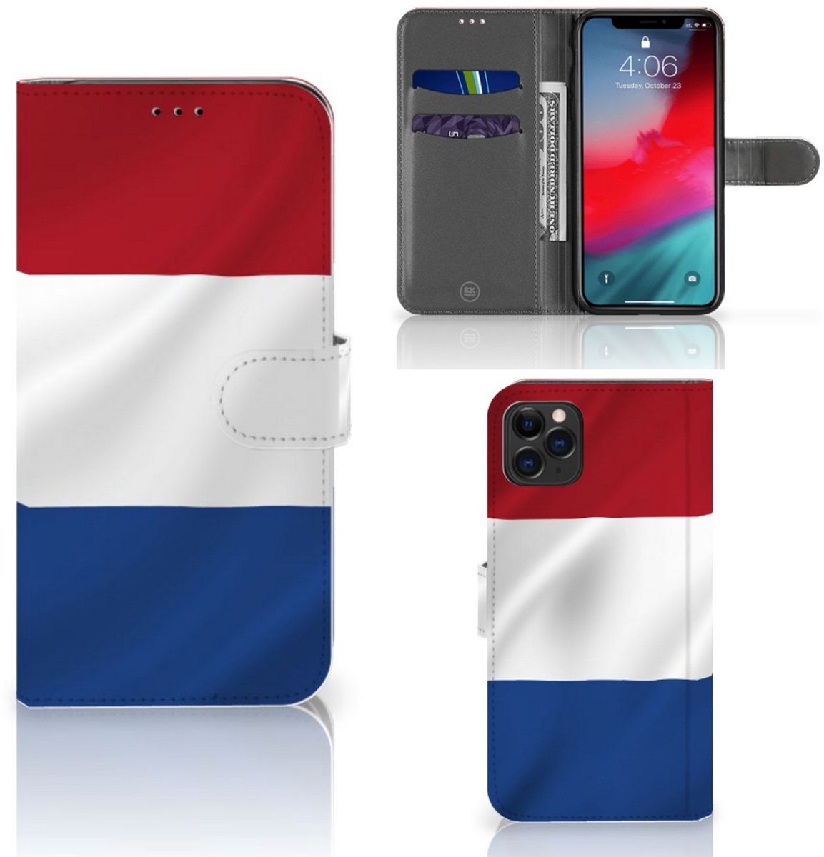 Apple iPhone 11 Pro Max Bookstyle Case Nederlandse Vlag