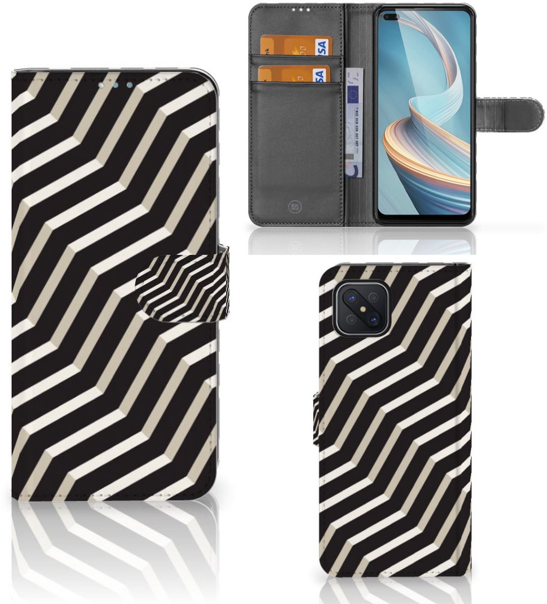 OPPO Reno4 Z Book Case Illusion
