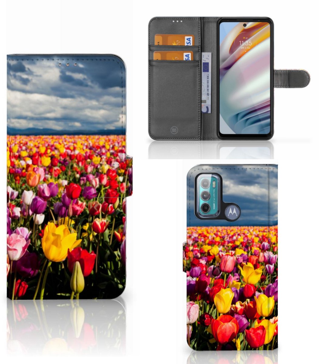 Motorola Moto G60 Hoesje Tulpen