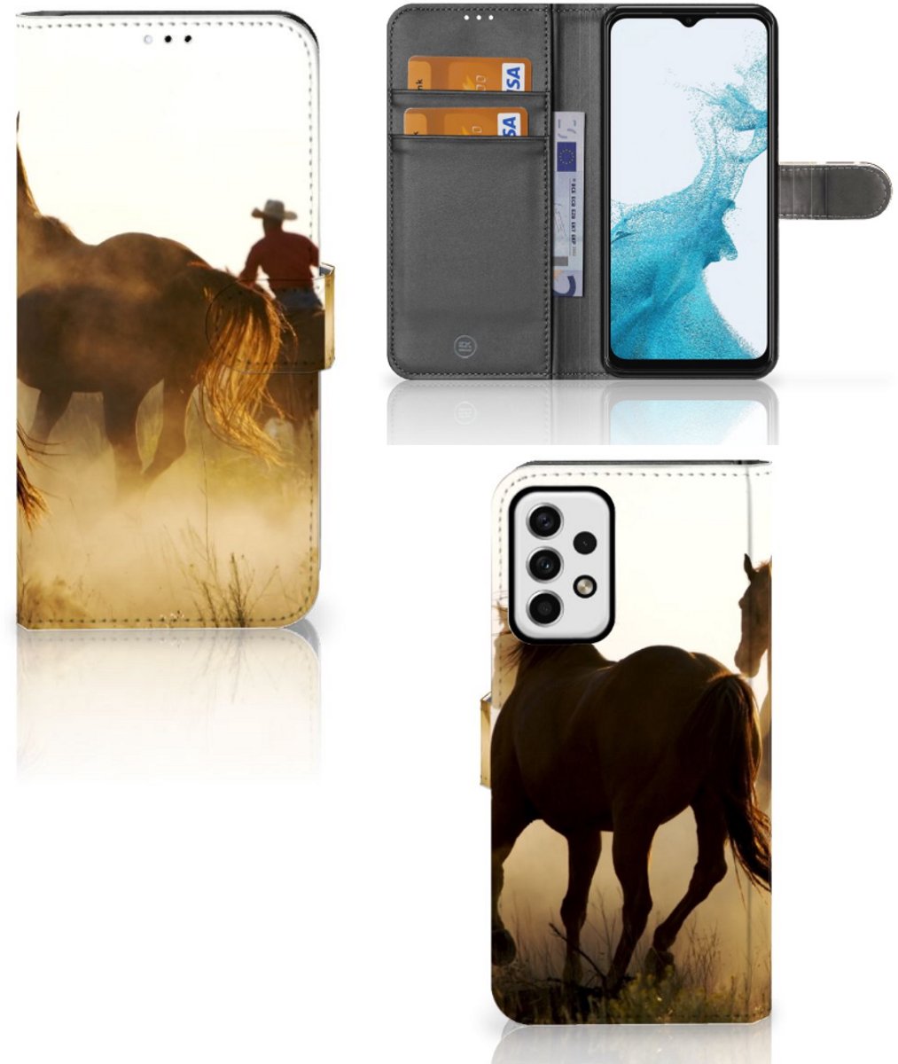 Samsung Galaxy A23 Telefoonhoesje met Pasjes Design Cowboy