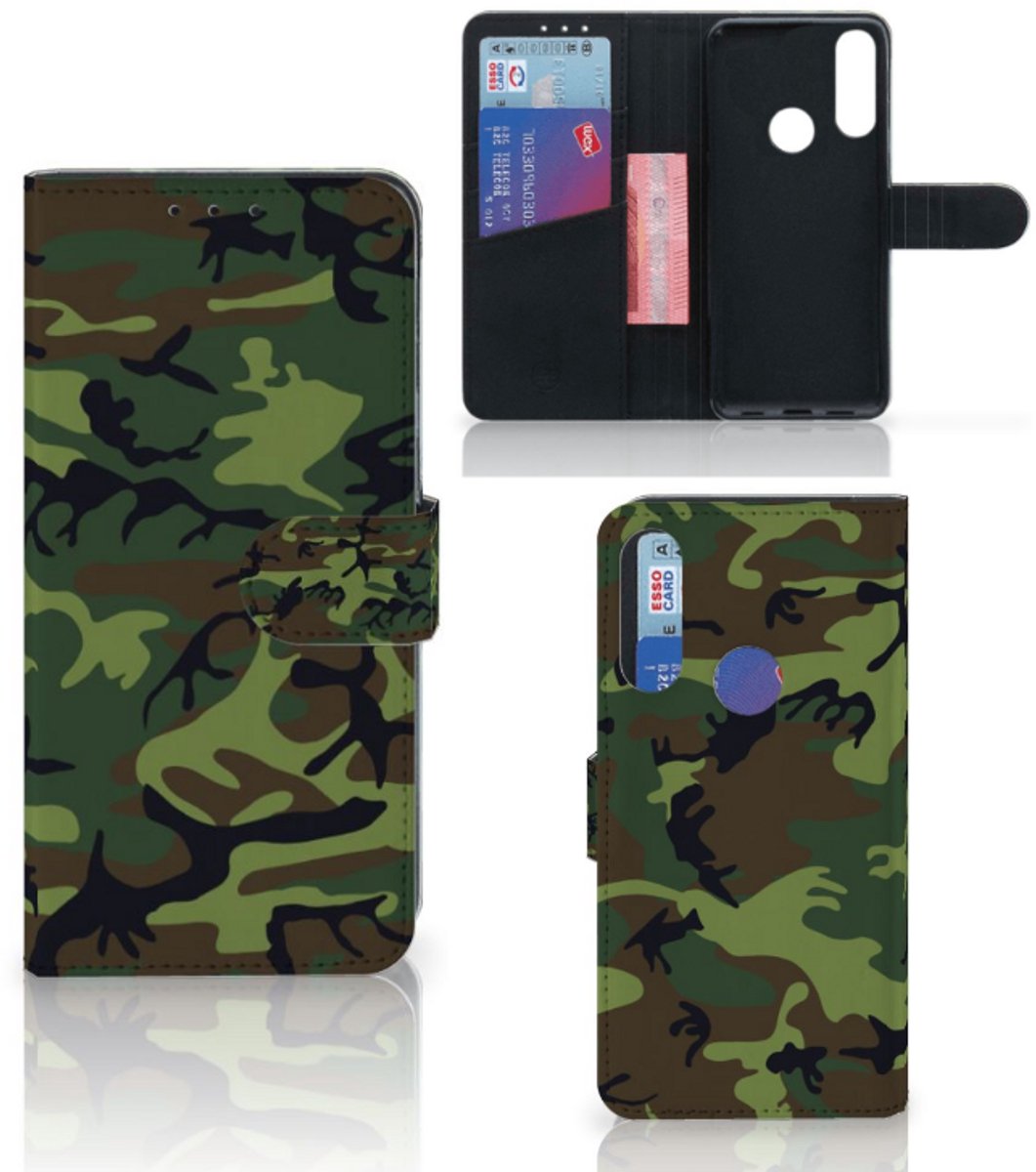 Alcatel 1S 2020 Telefoon Hoesje Army Dark