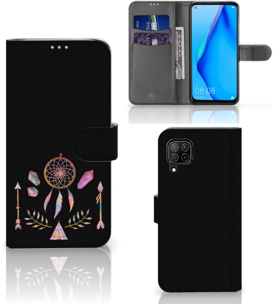 Huawei P40 Lite Leuk Hoesje Boho Dreamcatcher