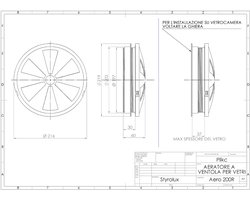 Vensterventilator – Raamventilator – Luchtstroom Verbeteren – Met Insectengaas – 21.6 x 21.6 cm – Transparant