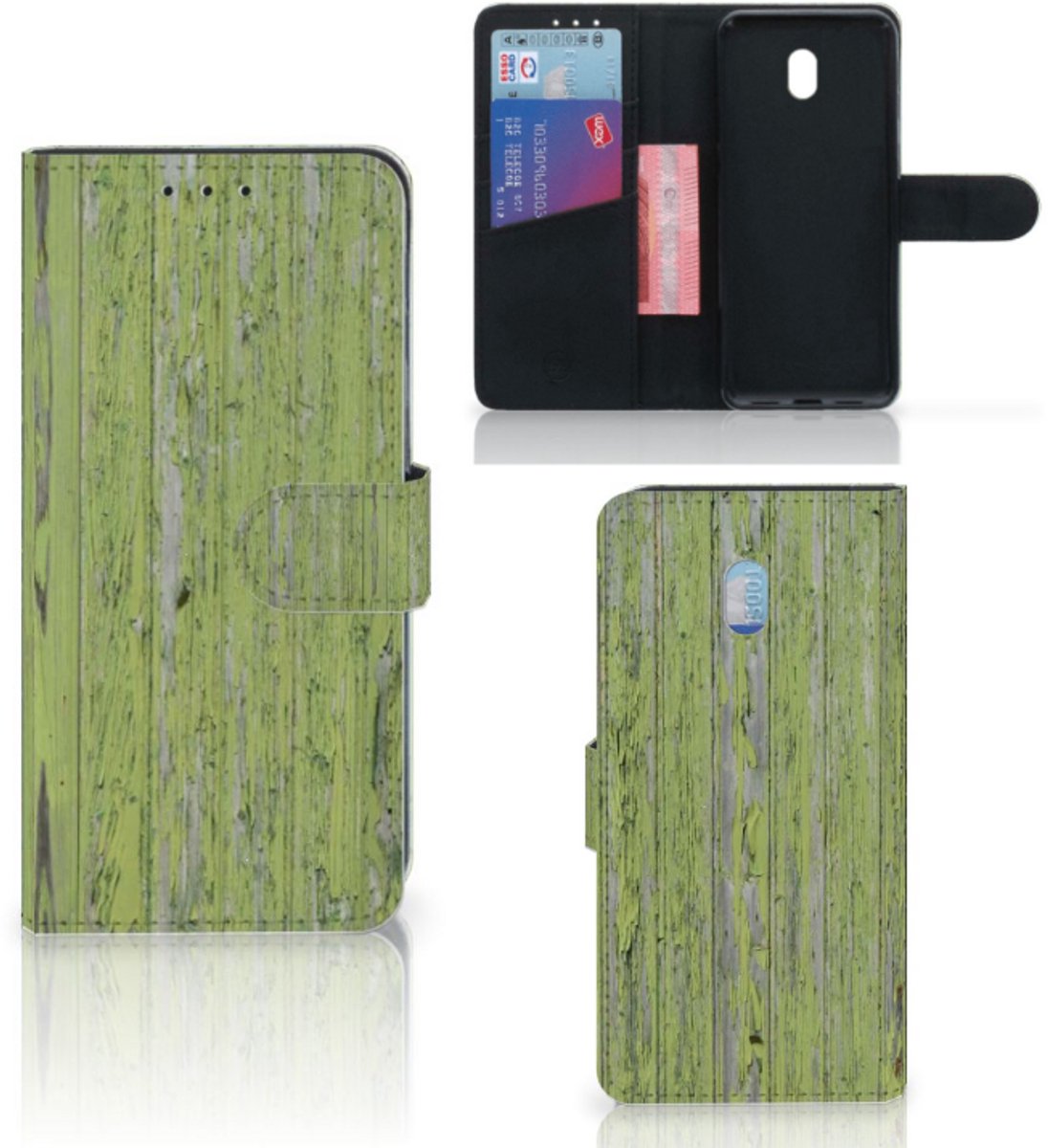 Xiaomi Redmi 8A Book Style Case Green Wood