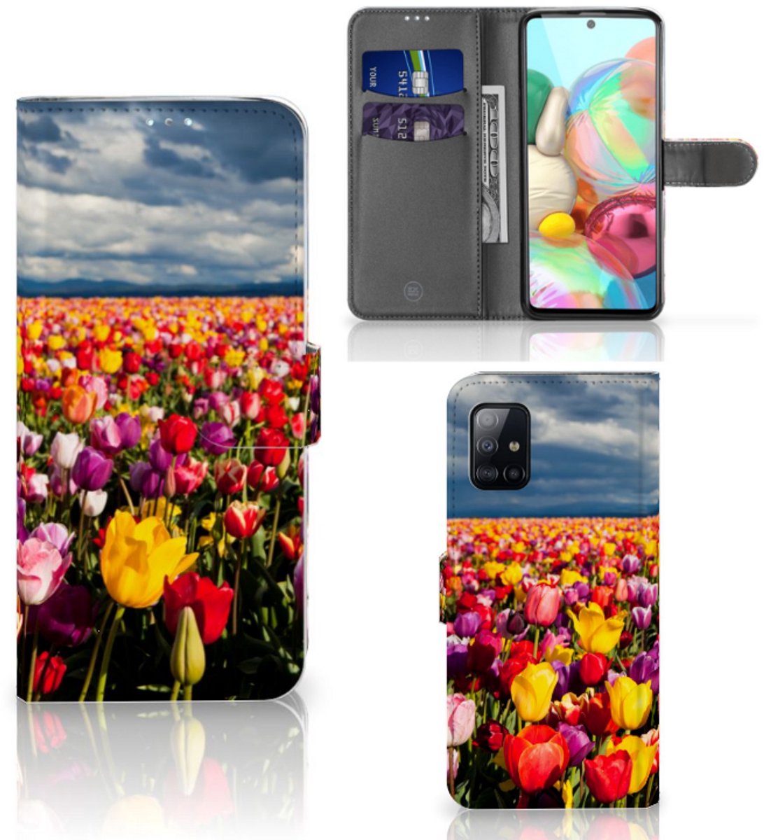 Samsung Galaxy A71 Hoesje Tulpen