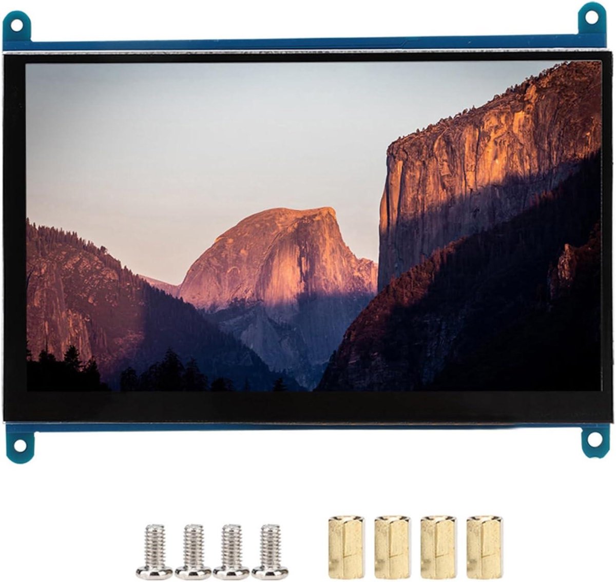 7-Inch LCD Scherm - HDMI Touchscreen Monitor - Computer Uitbreiding - Capacitief 5-Punts Touch - 1024x600 Resolutie - Zwart
