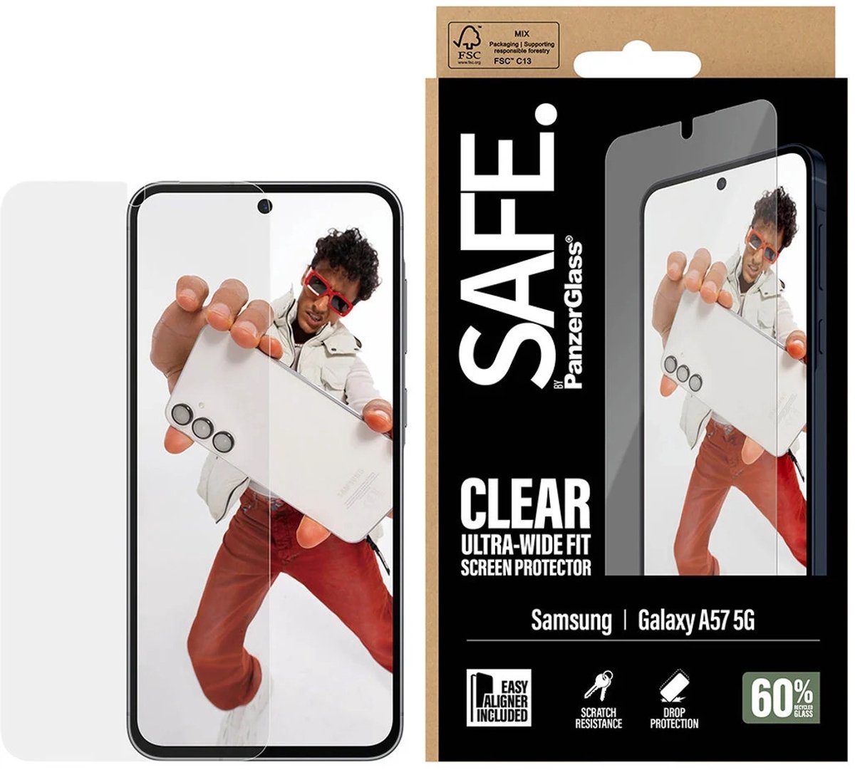 SAFE by Panzerglass Samsung Galaxy A57 5G - Ultra-Wide-Fit