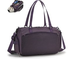 SPAHER Travel Bag Hand Luggage Bag 40x30x15 KLM British Airways Sports Bag with Shoe Compartment and Wet Compartment Weekender Bag Women Men 20L Fitness Bag Cabin Bag Waterproof Carry-on Airplane