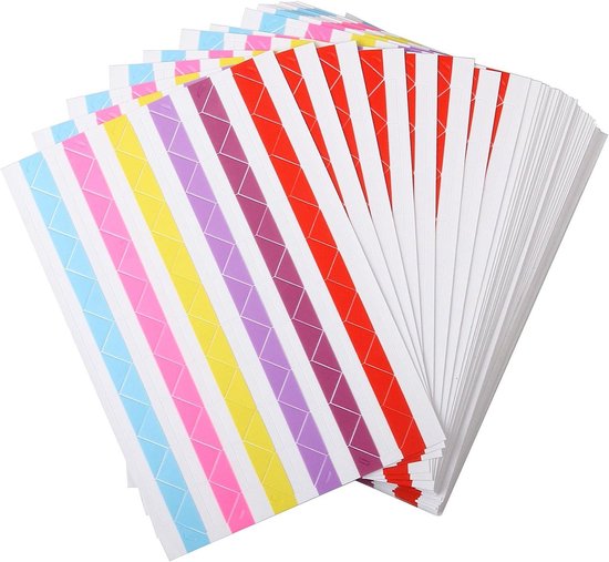 50 Sheets Self Adhesive Photo Corners - Hold 1275 Photos - 6 Colors 5100pcs Photo Mounting Corner Stickers for Polaroid, Instax Photo of DIY Picture Scrapbook and Recollections Photo Album