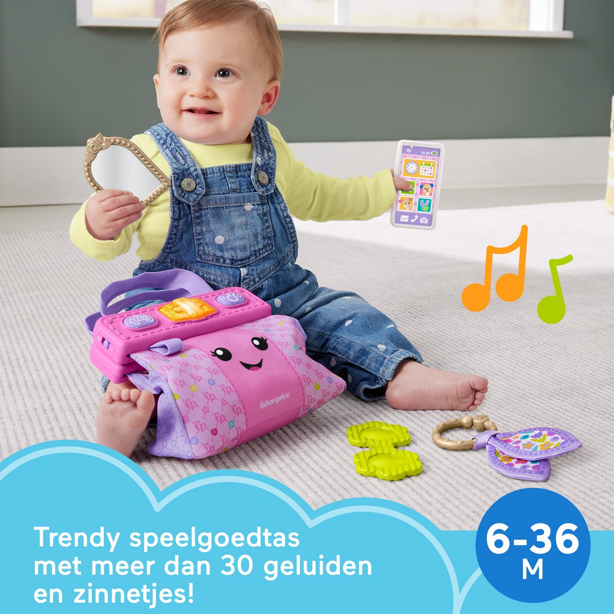 Fisher-Price Leerplezier Op Stap Ontdekkingstas — afbeelding 4