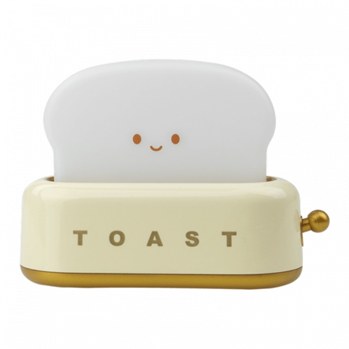 Nachtlampje – Toast LED Kinderkamer Lamp – USB Oplaadbaar – Draadloos Bedlamp – Geel