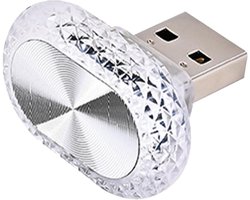 Auto Interieur LED - USB Sfeerverlichting - Auto Decoratie - RGB Kleurkeuze - 1 Stuks - Gekleurde Flitser
