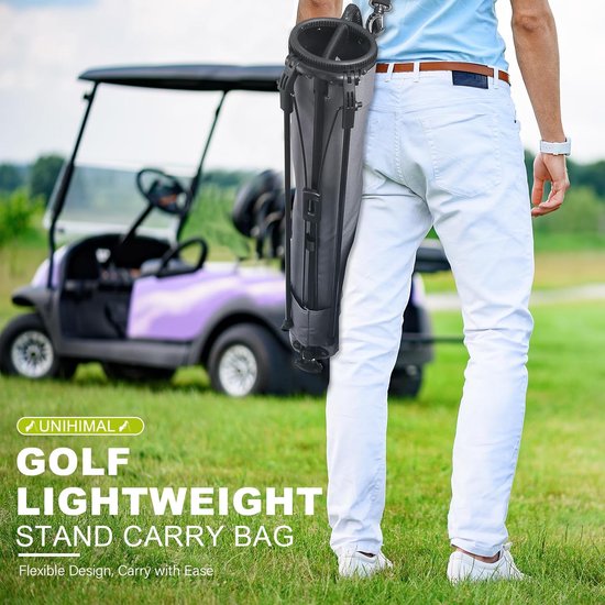 Golf Lichtgewicht Stand Tas - Golftas Pitch n Putt - Golf Driving Range - Verstelbare Schouderriem - 315 inch hoog — afbeelding 4