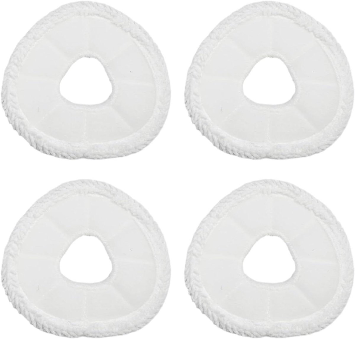 Dweil Pads - Reserve Dweilen - Robot Stofzuiger Onderhoud - Efficiënte Vlekverwijdering - 14 x 14 x 3 cm