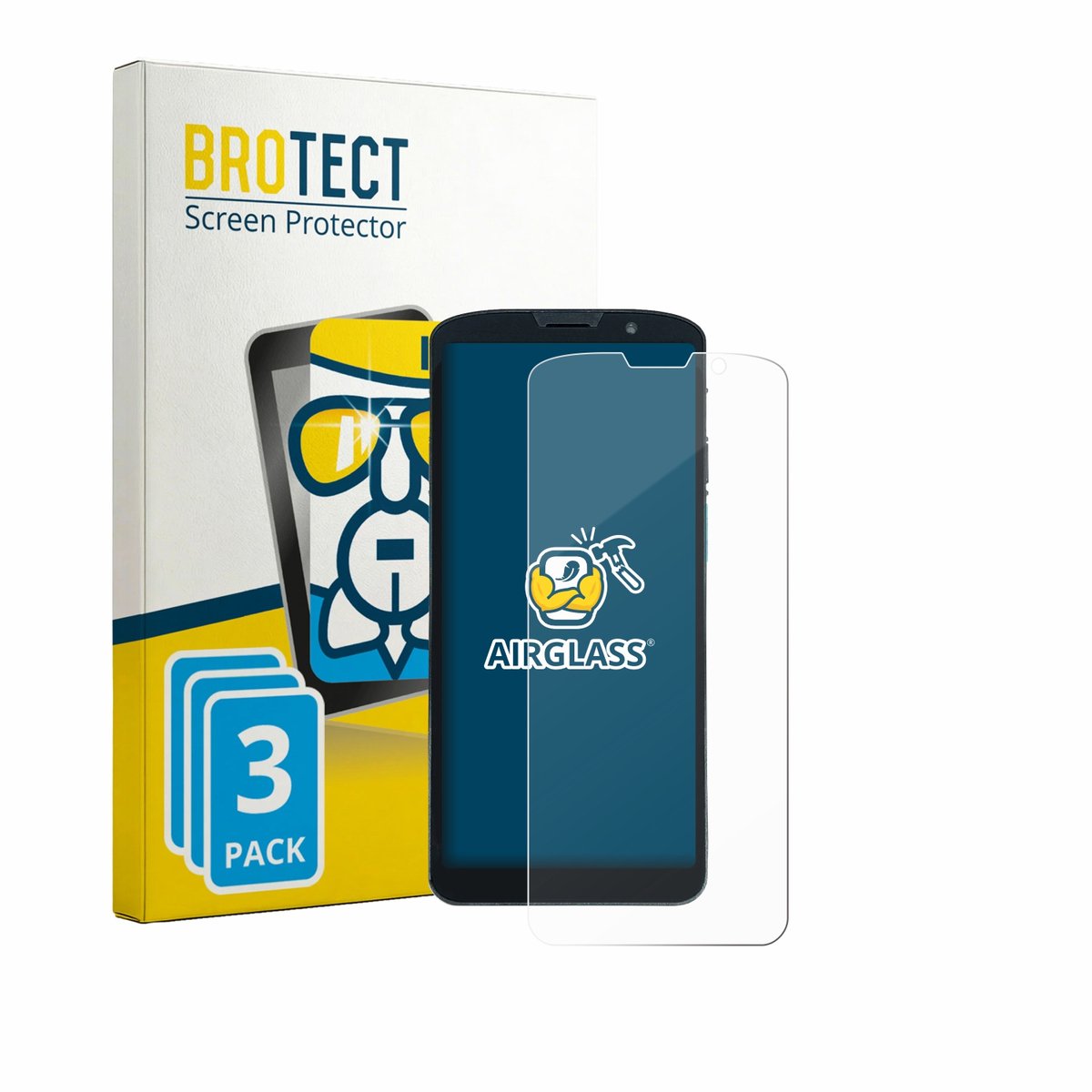 Screenprotector 3 Stuks voor Unitech EA630 Beschermglas transparant
