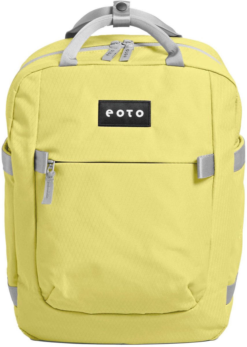 eoto schoolrugzak rugzak met laptopvak Small16 Backpack 16L Lime Yellow Lichtgeel
