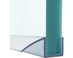 Doucheafdichting - Glazen afdichting - Douchedeurafdichting - 100/200 cm - Glazen deurafdichting voor badkamer deuren - Geschikt voor 4/6/8 mm dik glas - Vervangafdichting van siliconenrubber - Waterafstotend en flexibel