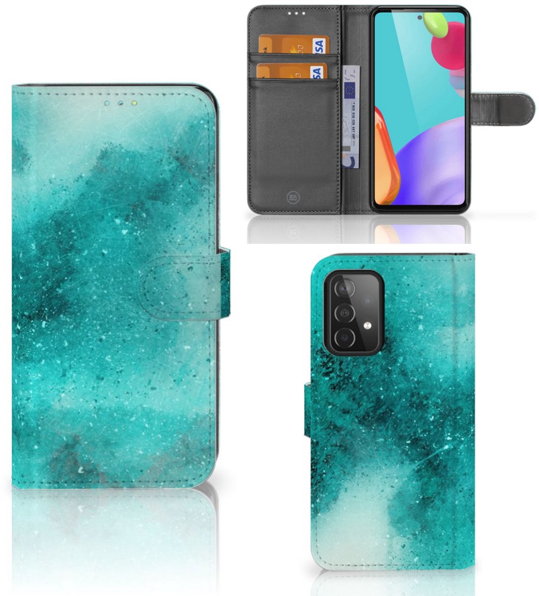 Hoesje Samsung Galaxy A52 Painting Blue