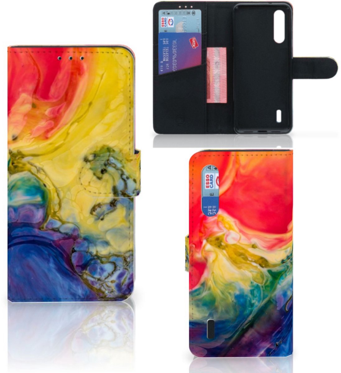 Hoesje Xiaomi Mi 9 Lite Watercolor Dark
