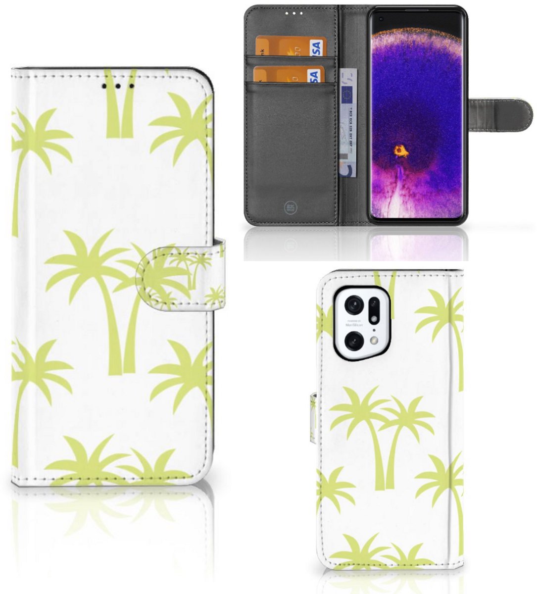 OPPO Find X5 Pro Hoesje Palmtrees