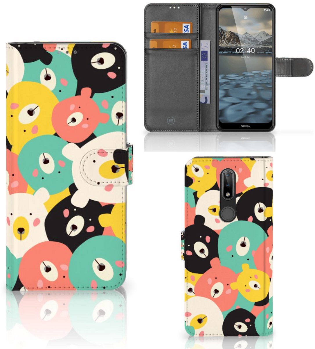 Nokia 2.4 Leuk Hoesje Bears