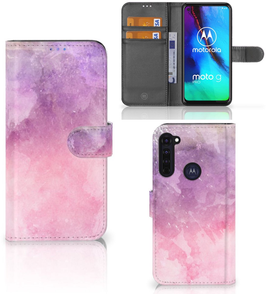 Hoesje Motorola Moto G Pro Pink Purple Paint