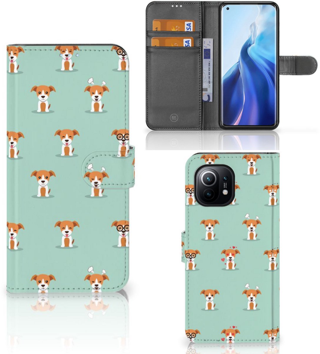 Xiaomi Mi 11 Telefoonhoesje met Pasjes Pups