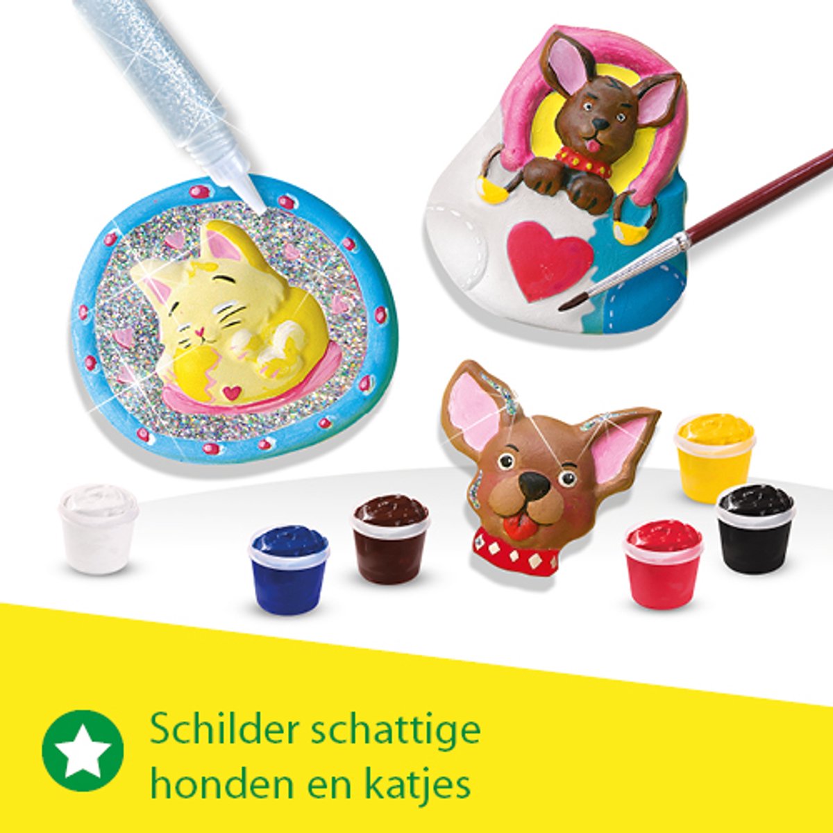 SES Creative - Hobby Pink - Gieten en Schilderen - Katten en Honden - Knutselen Meisjes - Sneldrogend - Vanaf 5 jaar — afbeelding 7