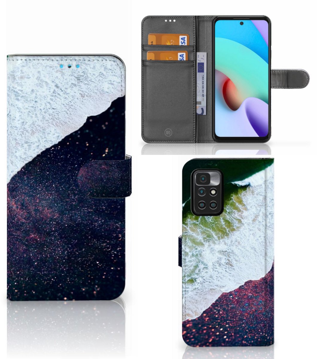 Book Case voor Xiaomi Redmi 10 Book Case Sea in Space