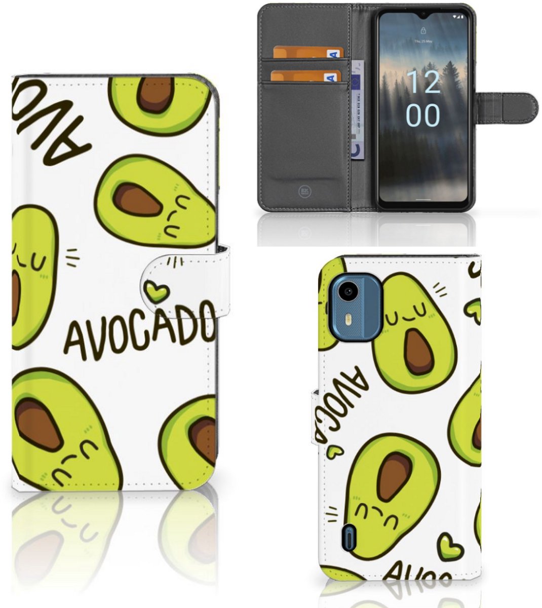 Nokia C12 Leuk Hoesje Avocado Singing
