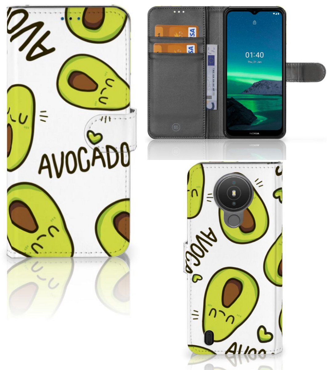 Nokia 1.4 Leuk Hoesje Avocado Singing