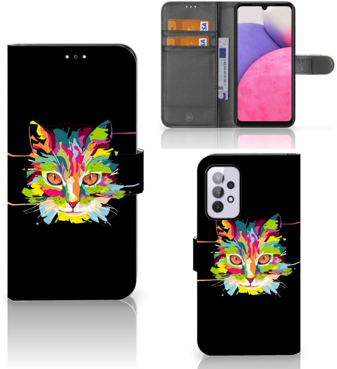 Samsung Galaxy A33 5G Leuk Hoesje Cat Color