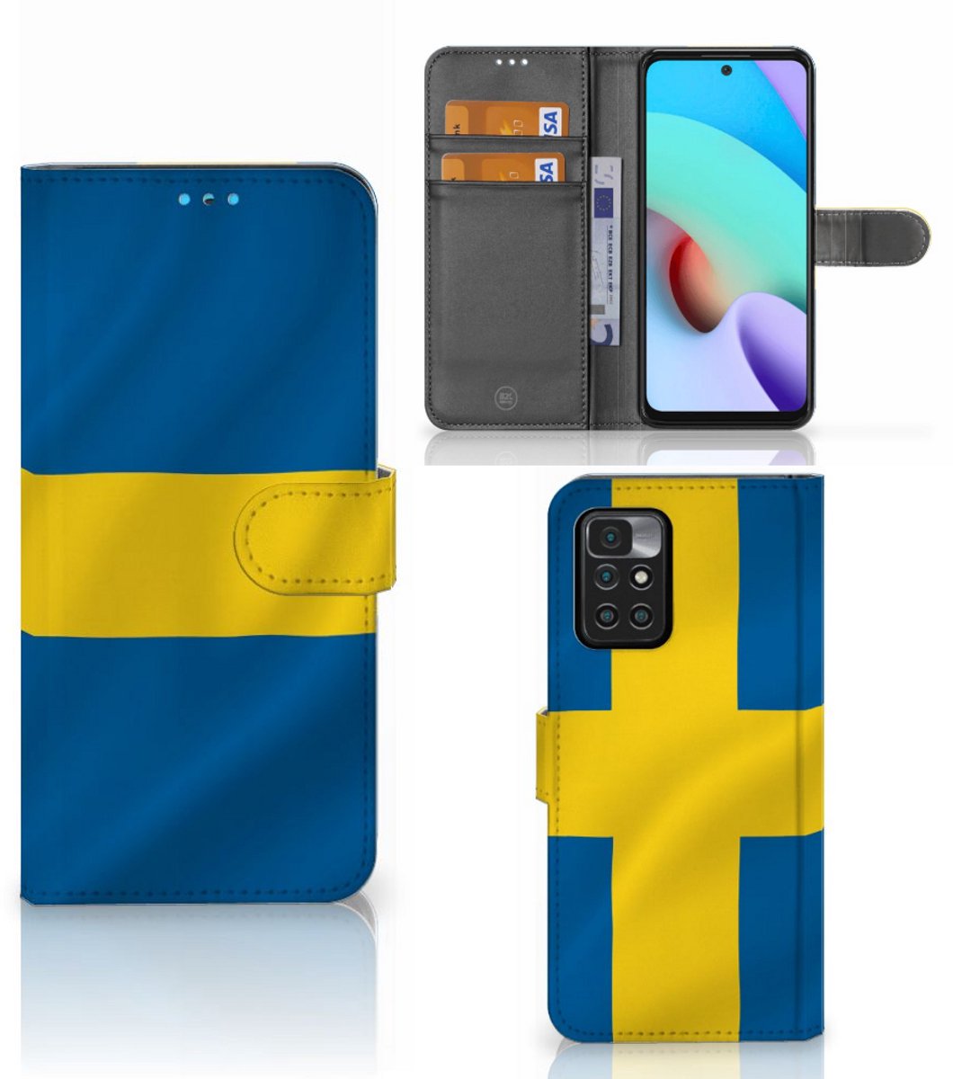 Xiaomi Redmi 10 Bookstyle Case Zweden