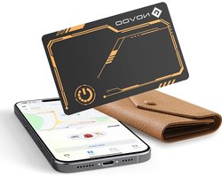 NOVOO Tracker Card Ultra Thin 1.6mm Compatible with Locate (iOS Only), 6 Years, Durable, Bluetooth Smart Tag Tracker for Luggage, Passport, Wallet
