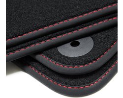 teileplus24 108 floor mats with edge and decorative seams