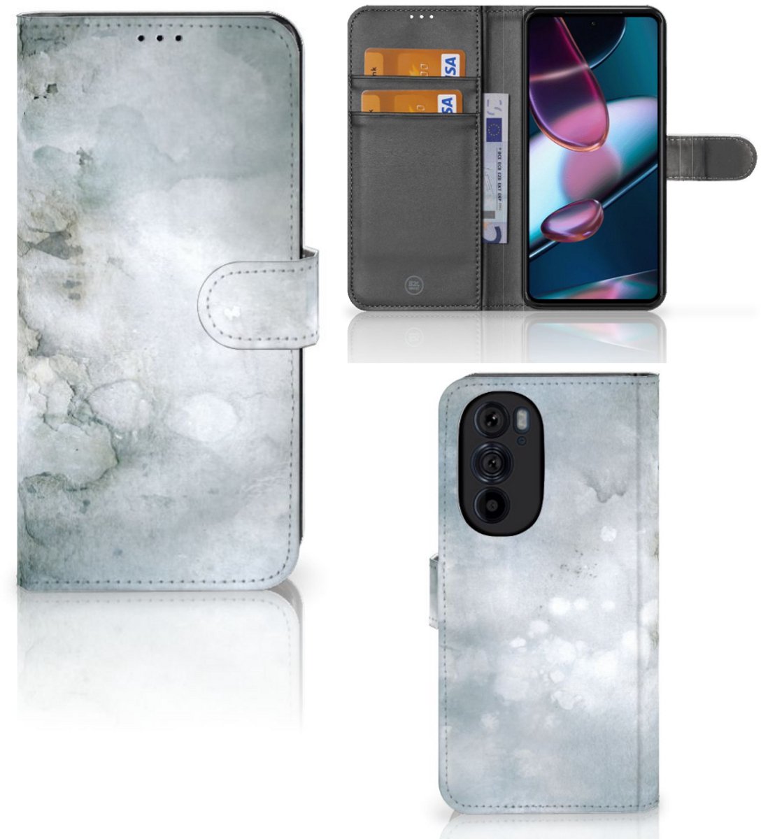 Hoesje Motorola Edge 30 Pro Painting Grey