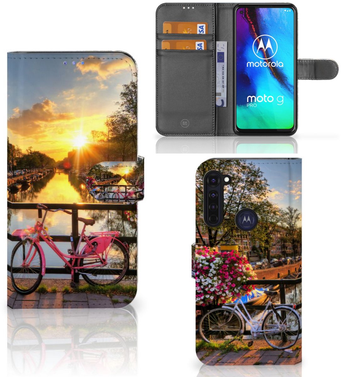 Motorola Moto G Pro Flip Cover Amsterdamse Grachten