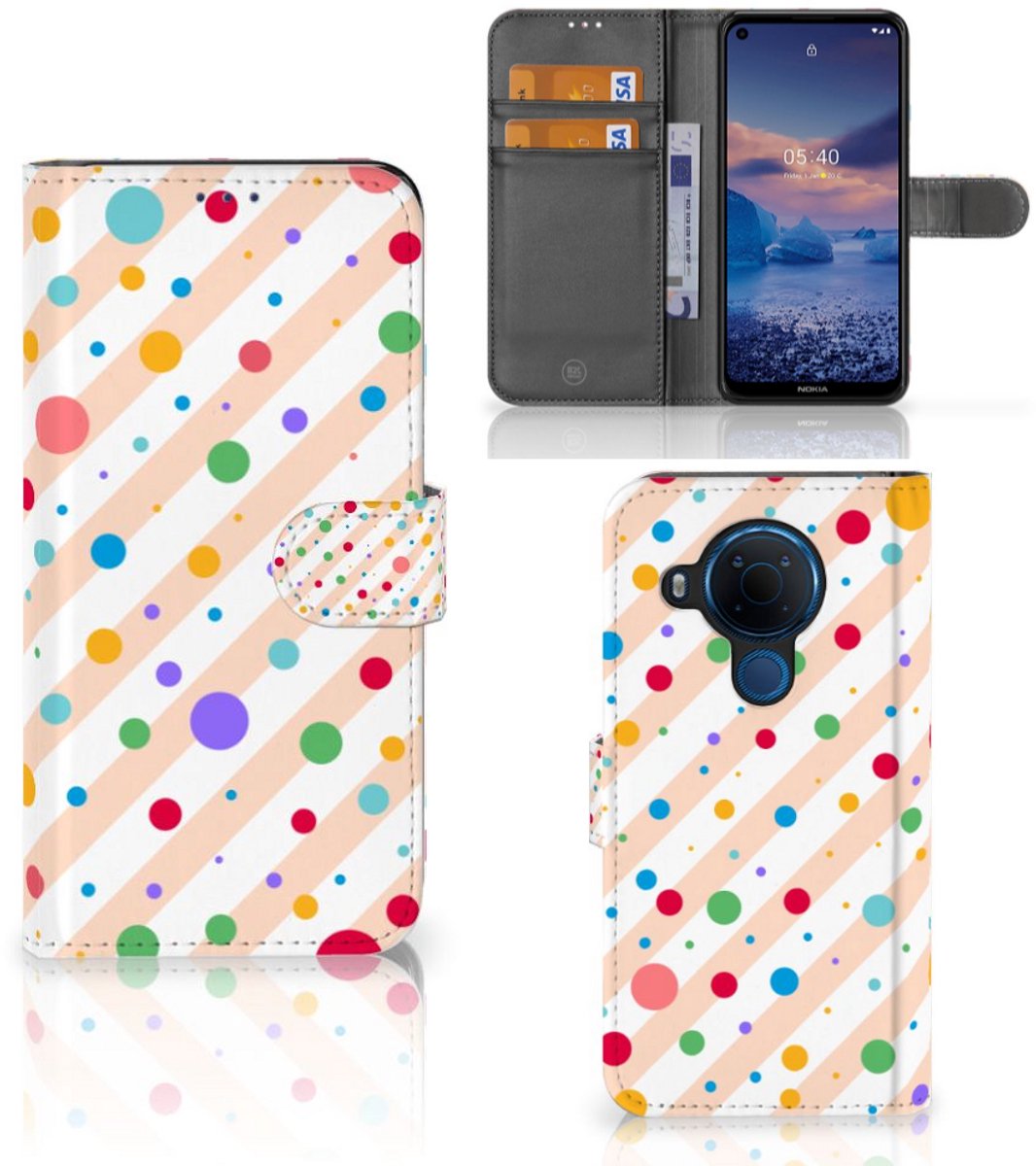 Nokia 5.4 Telefoon Hoesje Dots