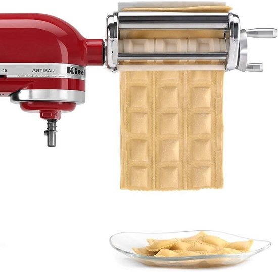 Pastamachine Accessoire - Deegroller Maker - Verse Pasta Maken - Hittebehandelde Tandwielen - 27x10.5x10CM - Zilverkleurig van Pastamachine — afbeelding 3
