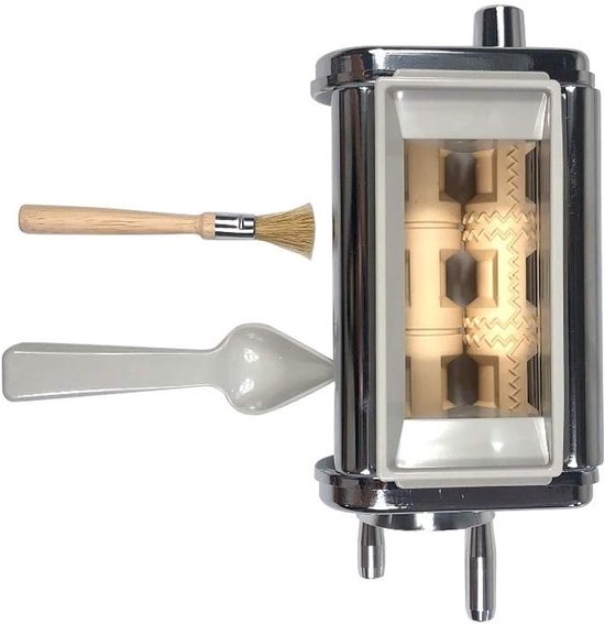 Pastamachine Accessoire - Deegroller Maker - Verse Pasta Maken - Hittebehandelde Tandwielen - 27x10.5x10CM - Zilverkleurig van Pastamachine — afbeelding 4
