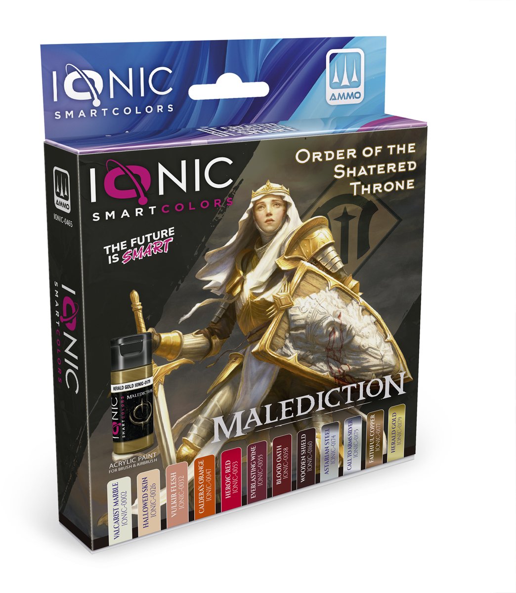 AMMO by Mig Jimenez Hobbyverf Acrylverf - MIG IO0465 Ionic Smart Colors - Malediction Order of the Shattered Throne Kleurenset - Acryl Set 12x20ml Verf set - 12x 20 ml