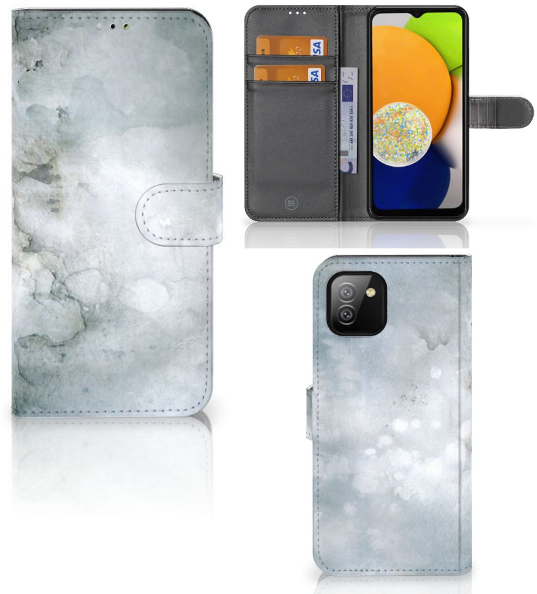 Hoesje Samsung Galaxy A03 Painting Grey