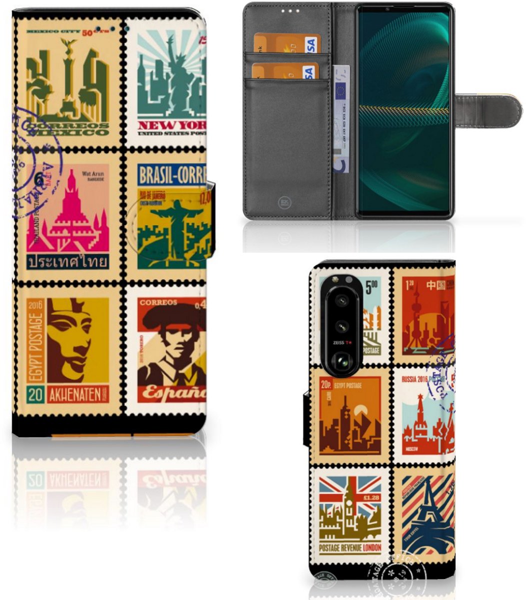Sony Xperia 5III Flip Cover Postzegels