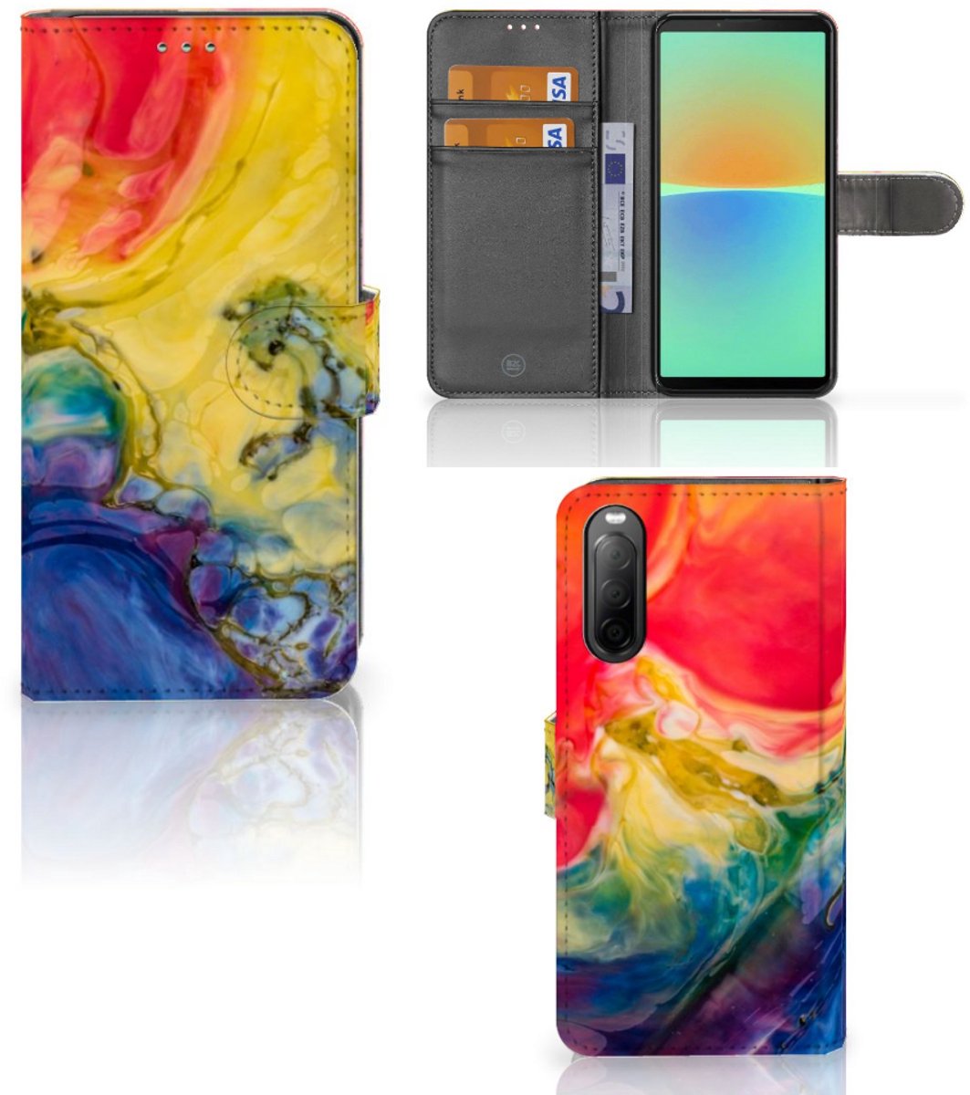 Hoesje Sony Xperia 10 IV Watercolor Dark