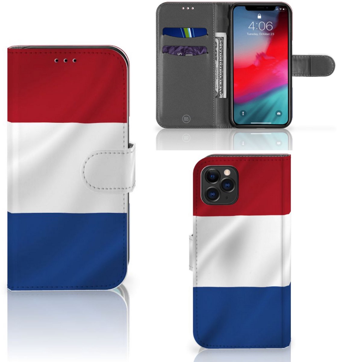 Apple iPhone 11 Pro Bookstyle Case Nederlandse Vlag