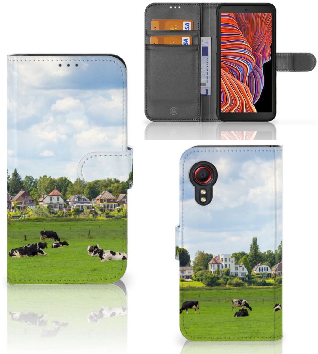 Samsung Galaxy Xcover 5 Telefoonhoesje met Pasjes Koeien