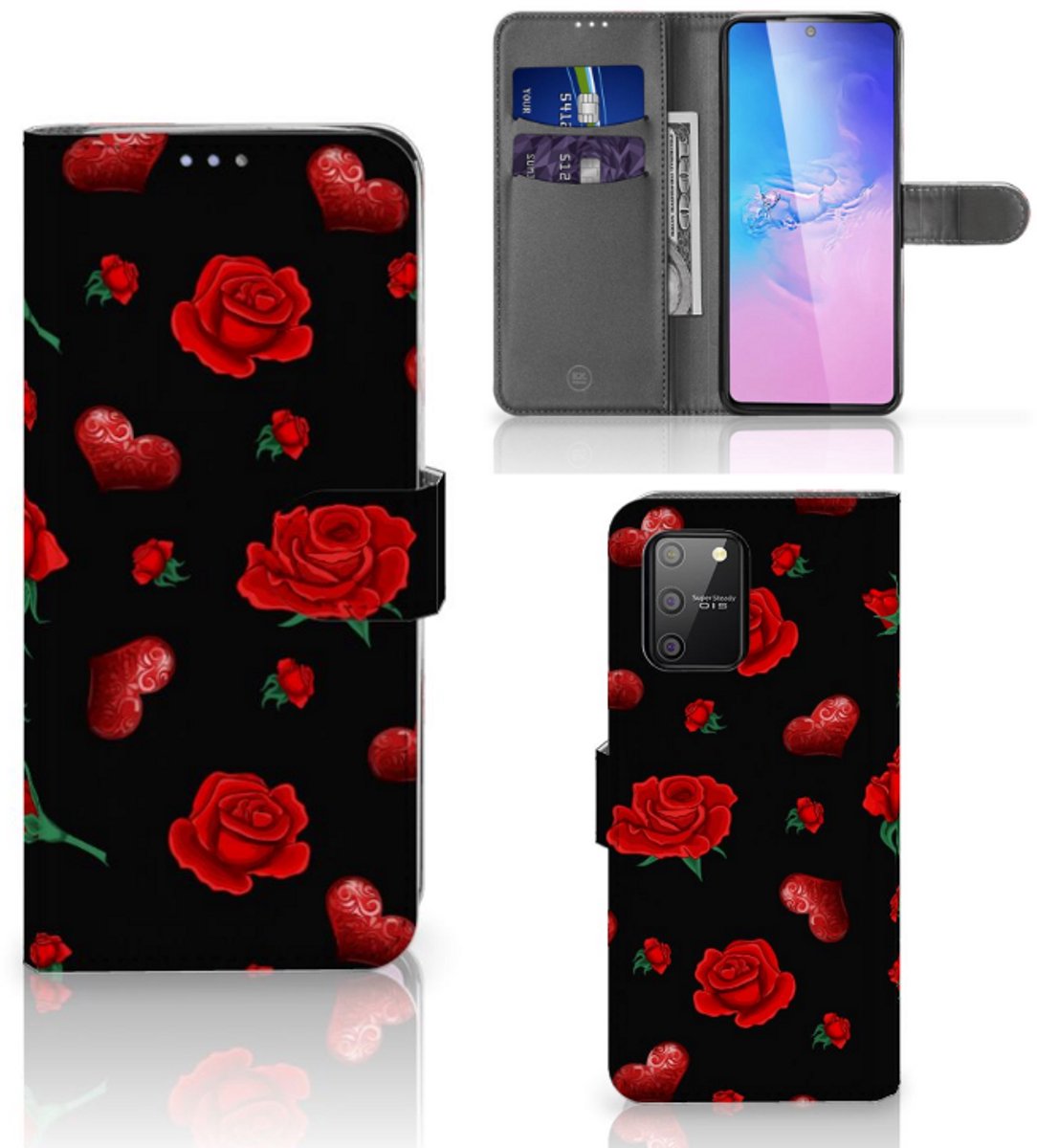 Book Case voor Samsung S10 Lite Leuk Hoesje Valentine