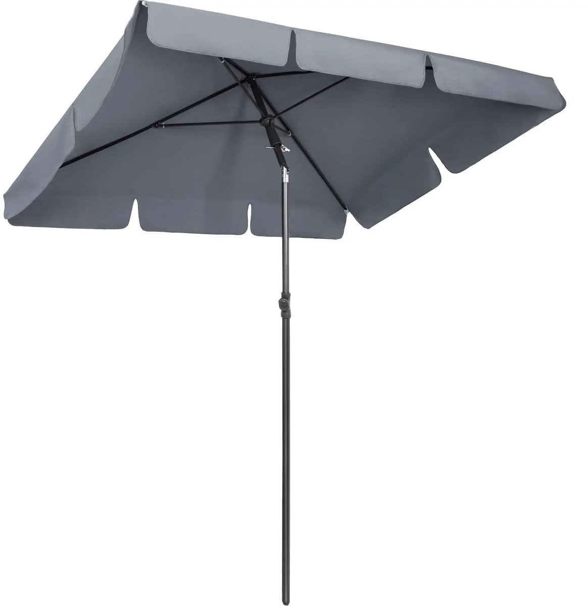 Damenzo - Parasol - Parasols - Parasol balkon - Balkon - Tuin - Zonnescherm - Zonnescherm balkon - UV bescherming - 200x125cm - Grijs